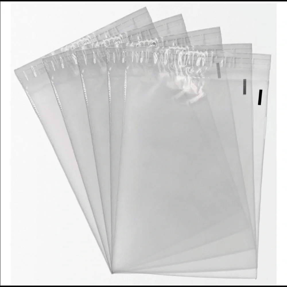 30 10x13 clear storage self seal plastic bags